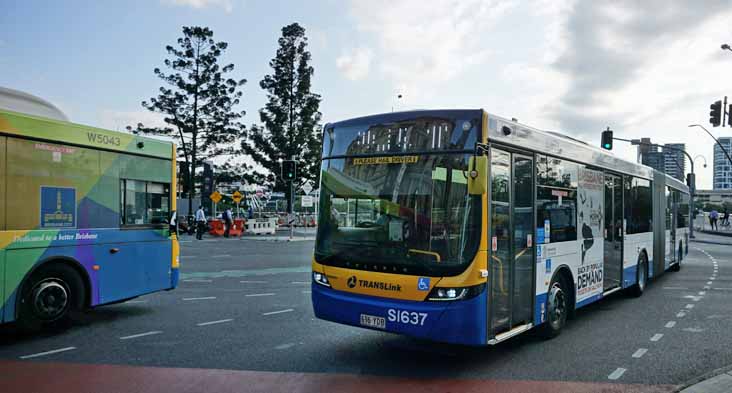 Brisbane Transport Volvo B8RLEA Volgren Optimus S1637 & Volvo B12BLE Volgren CR228L W5043